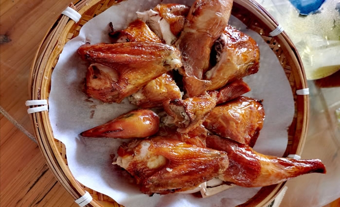 荔枝木烧鸡配方及工艺流程