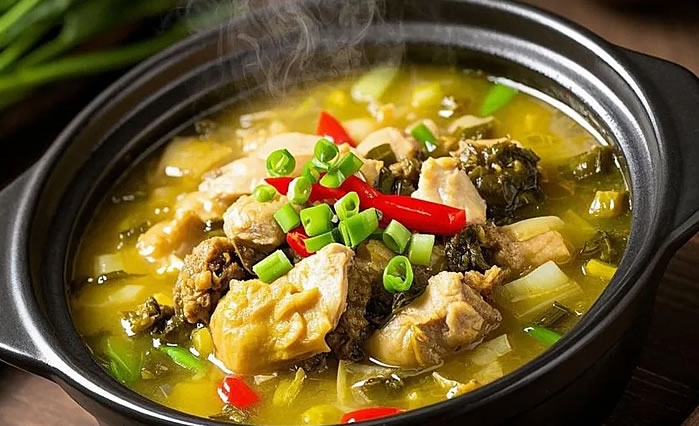 酸菜鸡配方及制作工艺流程